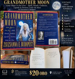 Vintage 1991 Grandmother Moon – Zsuzsanna E. Budapest – $20 OBO