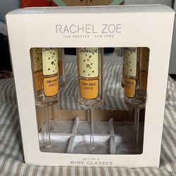Rachel Zoe set of 6 Champagne Mimosa wine glasses Acrylic. for Sale in  Lodi, CA - OfferUp