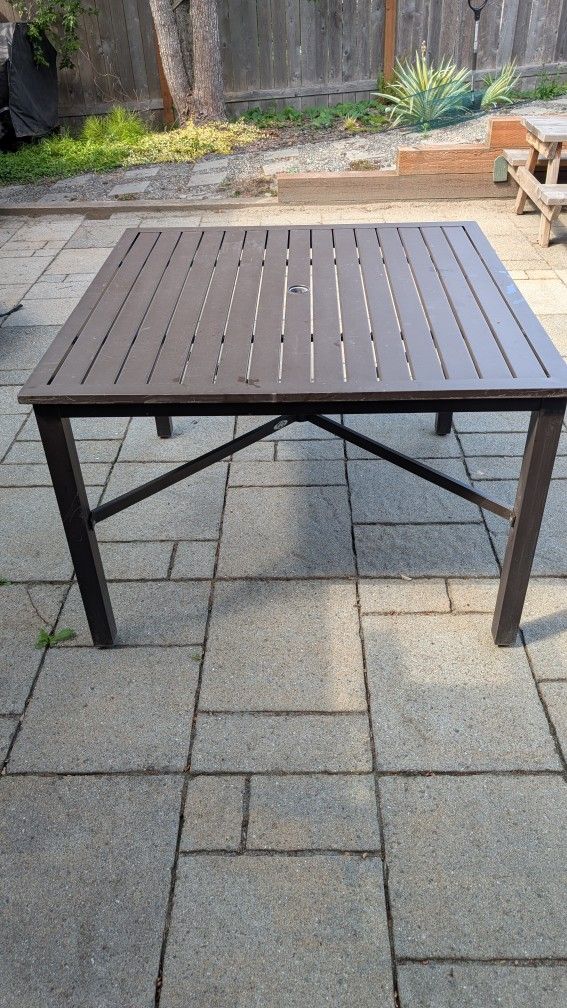 Sturdy Square Patio Table