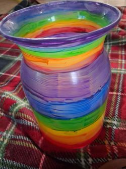 Hand painted vase