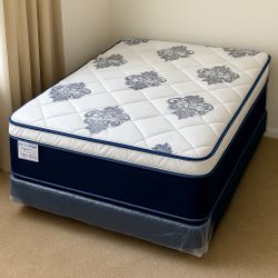 Brand New Full Size Mattress 14” Thick 🌟 Pillow Top – Factory Direct! Also available in Twin, Queen & King. Ask about our Same-Day Delivery 🚚 