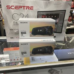 Sony SRS-XB33 Bluetooth speakers - Black For $120 Each