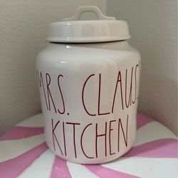 RAE DUNN MRS. CLAUS KITCHEN CANISTER