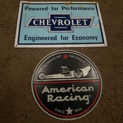 Hot Rod Tin Signs