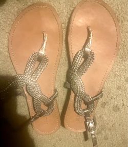 Merona gold strap sandals size 8