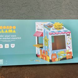 Mondo Llama Color-Your-Own Summer Market Stand DIY Art Kit