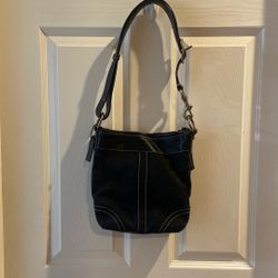 Black Coach Over The Shoulder Bag