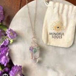 CRYSTAL QUARTZ WIRED TREE OF LIFE NECKLACE!