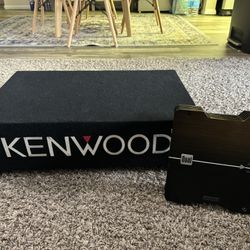 KENWOOD WBOX 120 w/ Dual Amp 400 watts