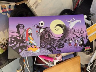 Nightmare Before Christmas Wood Art