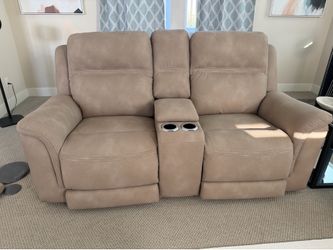 Modern Power Reclining Sofa & Loveseat Set | Like New | Ashley DuraPella