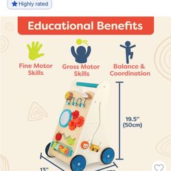 B. Toys Wooden Activity Walker