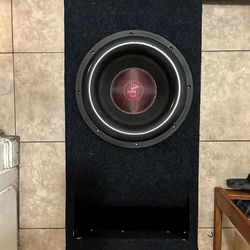 1,200 watt rms /2,400 Watt peak Subwoofer Audio pipe with ported box