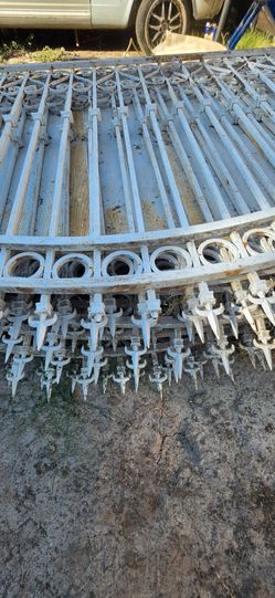 Iron fence panels