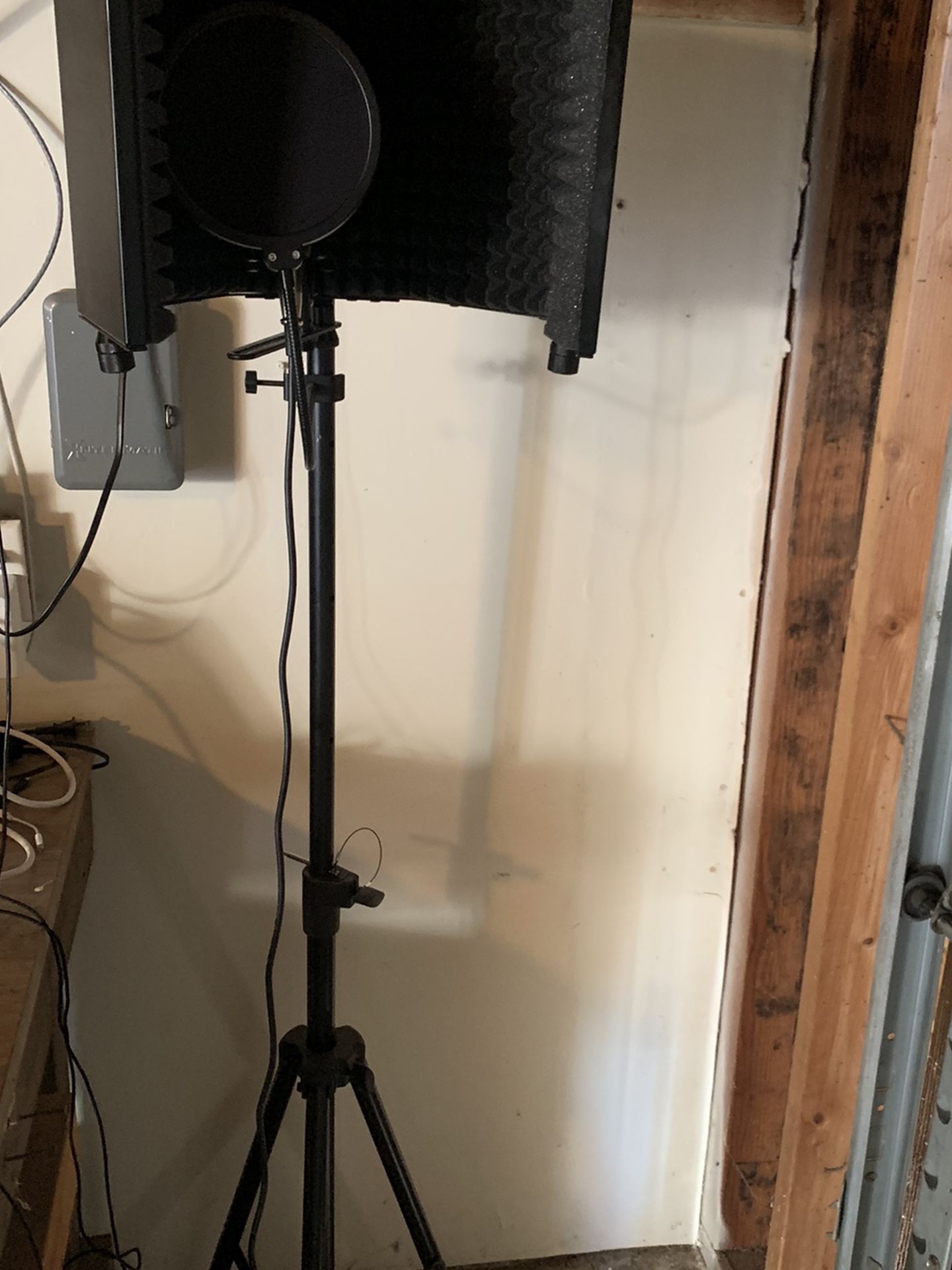 Mic With Foam, Headphones And Stand