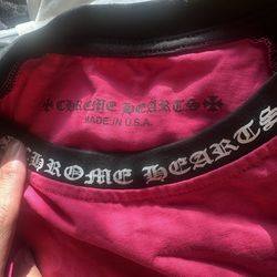 Pink chrome tee