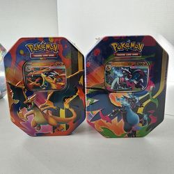 Pokemon TCG Mega Charizard X & Y Tins