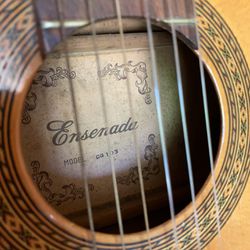 Vintage 1970s Ensenada CG 105 Classical Guitar With Hardshell Case