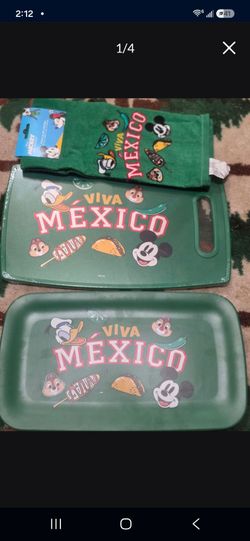 new custom bundle disney viva mexico kitchen set of 3 pc