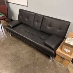 Futon Sofa Bed Furniture Black