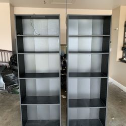 BLACK BOOK SHELVES