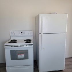 Appliance Set Stove Fridge Microwave 