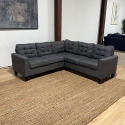 Gray Sectional Sofa 🚛 Same Day Delivery