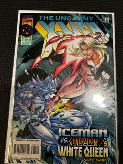 Uncanny X-Men #331 Iceman vs White Queen Emma Frost