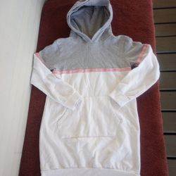 DKNY girls long sweater hoodie size L(12)