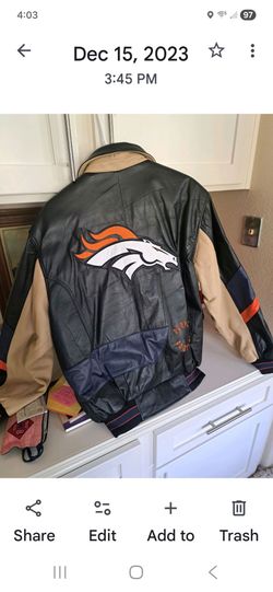 Denver Broncos NFL Leather Varsity Jacket