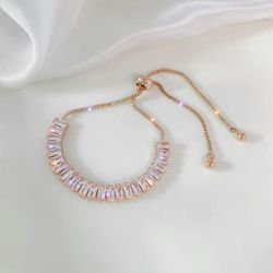 Luxury Full Zircon Adjustable Bracelet Charm Plated