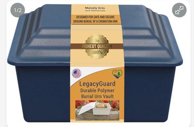 LegacyGuard Durable Polymer Burial Urn Vault for Ground Burial of Urn