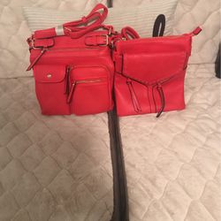 Two Nice Pretty Red Purses For $20