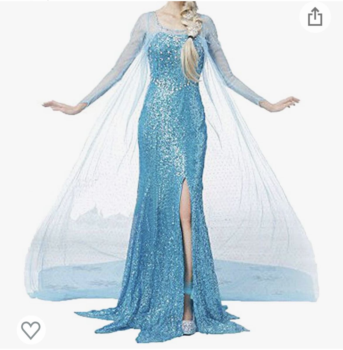 Frozen Elsa Wig And Dress 