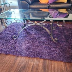 Elegant Glass Coffee Tables with Bronze Legs - Modern Heavy glass Set