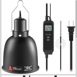 5.5 Inch Reflection Dome Lamp Fixture For Reptiles (Small Dent On One Side)