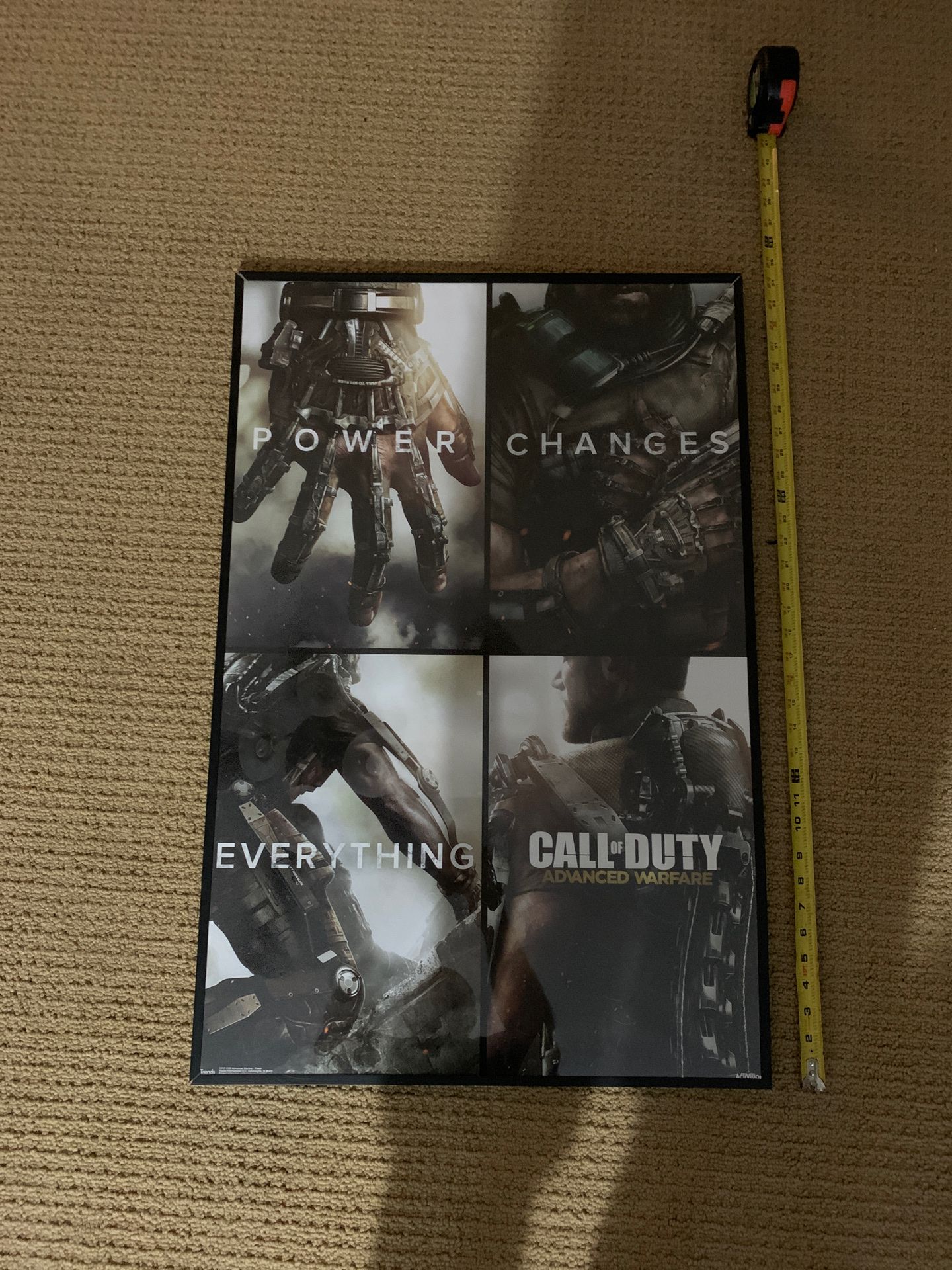 Framed call of duty posters
