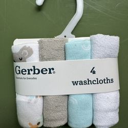 1 Pack Of 4 Washcloths 