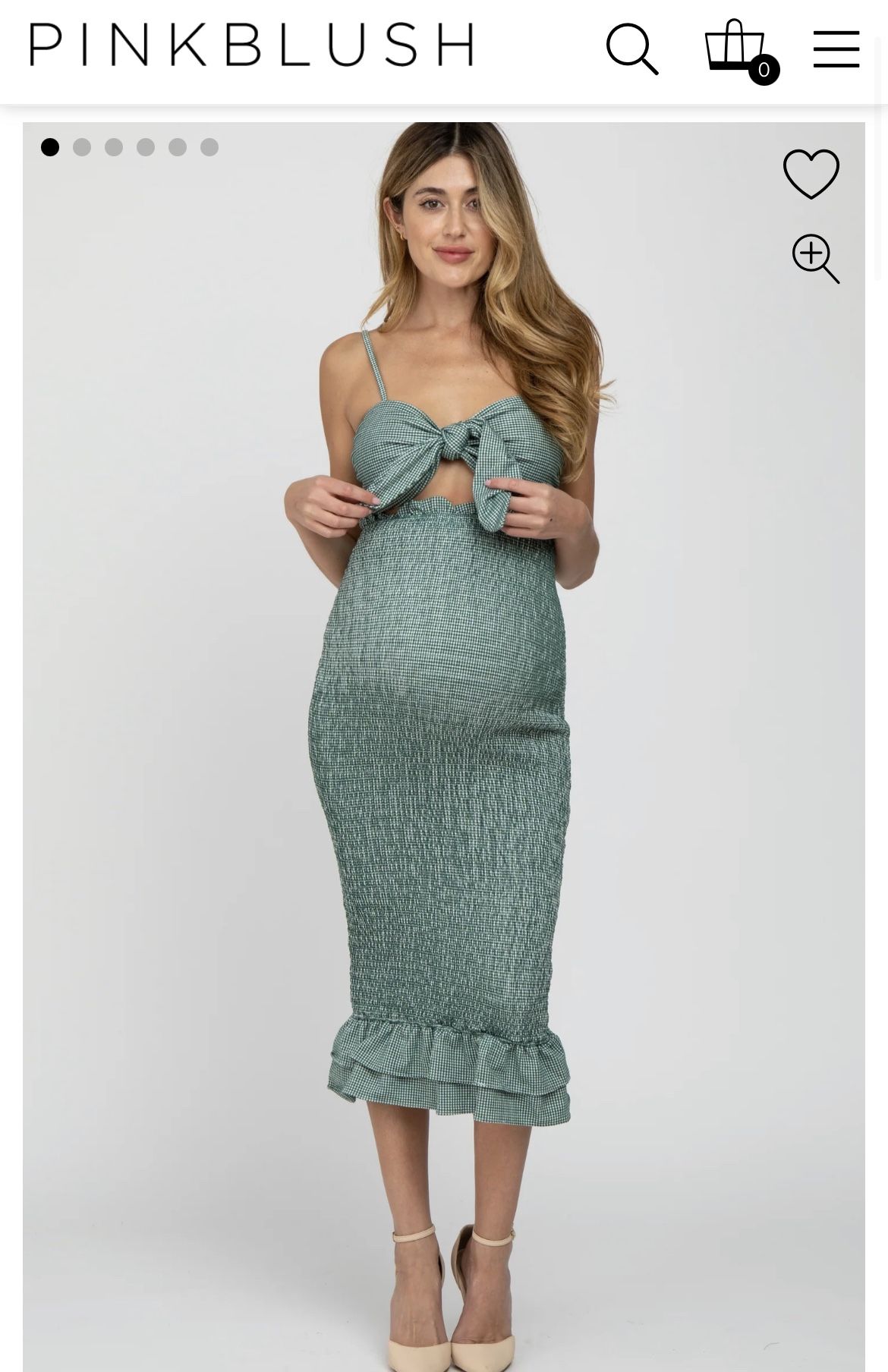 Pink Blush Maternity Dress