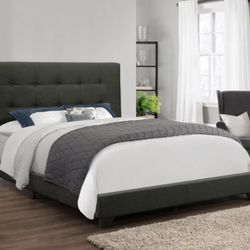New Full Size Charcoal Bed Frame  🛏. MATTRESS NOT INCLUDED. Same Day Delivery 🚚