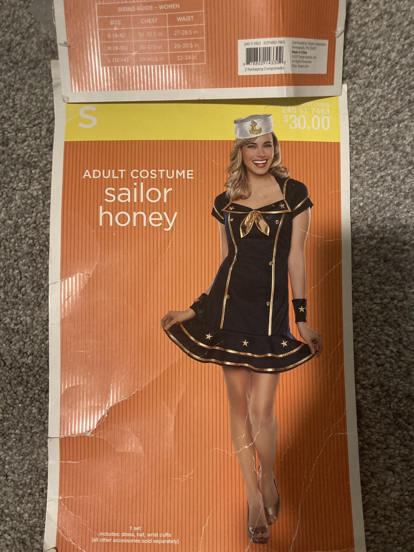 Women’s Sailor Honey Halloween Costume - Small 4-6
