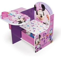 Delta Children Chair Desk with Storage Bin, Disney Minnie Mouse