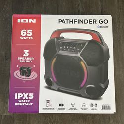 NEW in Box ION Audio Pathfinder Go All Weather Portable Bluetooth Speaker & Radio