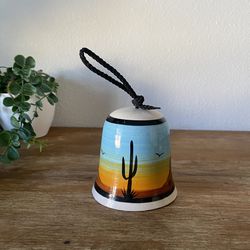  Southwest Pottery Bell wind chime cactus 🏜️