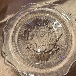 Iris and Herringbone Bread And Butter Plates