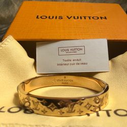 Louis Vuitton Nanogram Cuff Bracelet Auction