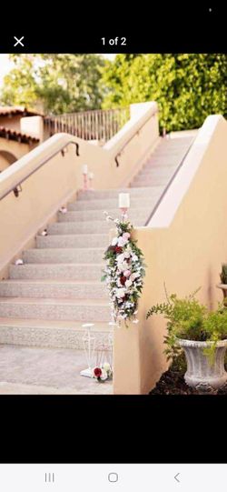 ARTIFICAL FLORAL SWAG X2