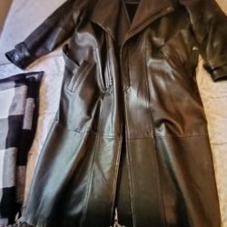 Medium Leather Coat