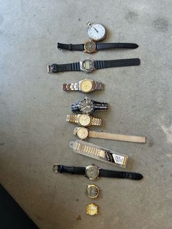 Mixed Watch Lot (9 Watches + 1 Timex Band)