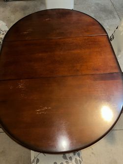 Wood Table with 6 chairs